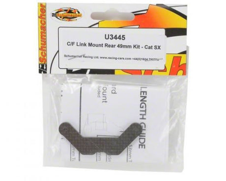 Schumacher CF Link Mount; Rear 49mm Kit - Cat SX