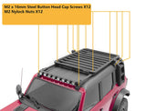 RC4WD ROOF RAILS & METAL ROOF RACK FOR TRAXXAS TRX-4 2021 BRONCO (STYLE B)