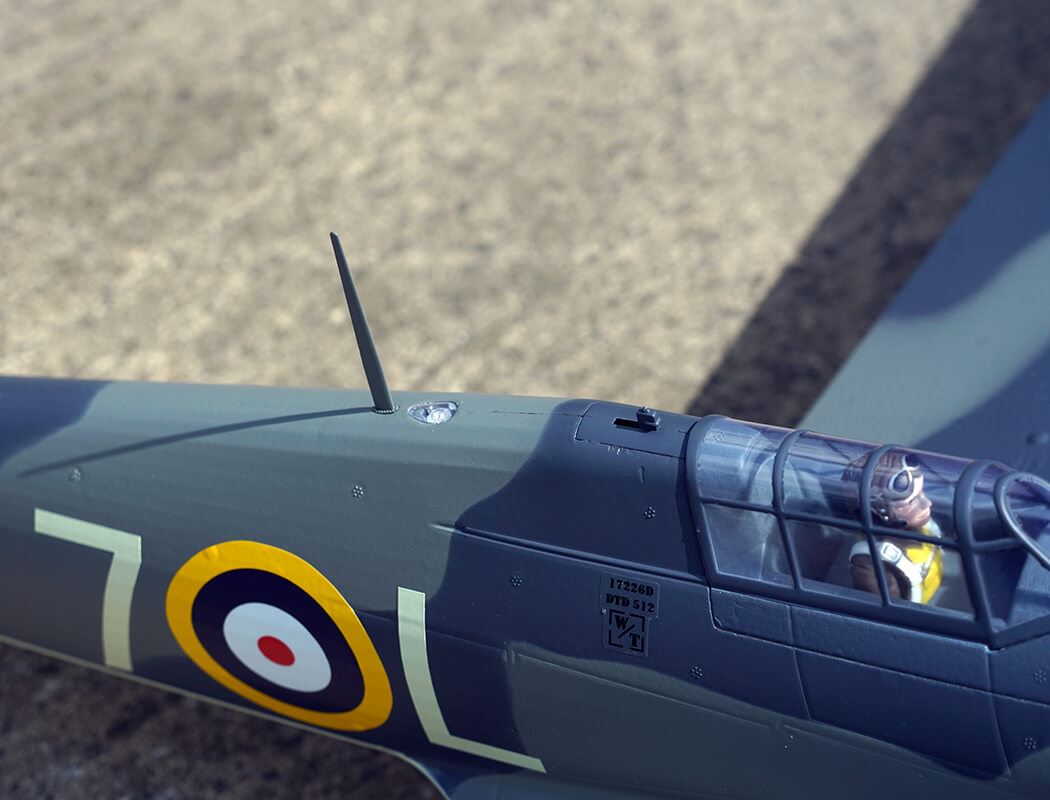 Xfly Hawker Sea Hurricane Mk1 Grey/Green 1200Mm Pnp