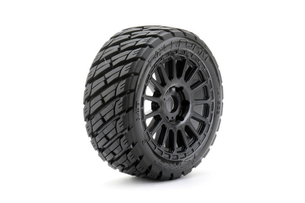Jetko Ex Rockform 1:8 Rallye Belted Tyre Black Wheels 17Mm Hex (2)