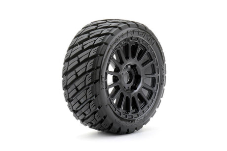 Jetko Ex Rockform 1:8 Rallye Belted Tyre Black Wheels 17Mm Hex (2)