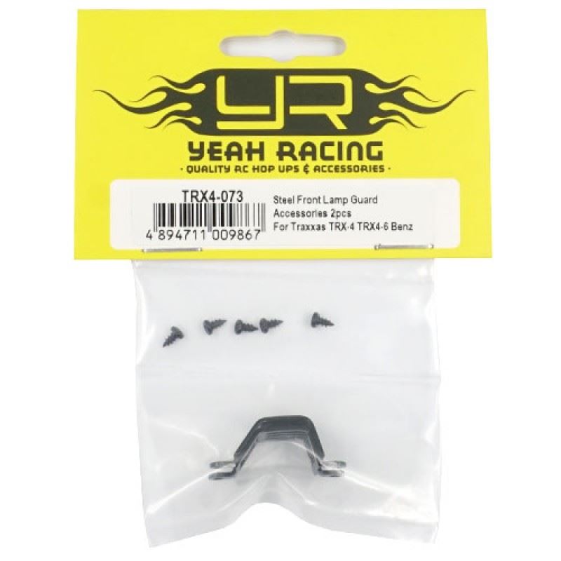 Yeah Racing Steel Front Lamp Guard Accessories 2pcs For Traxxas TRX-4 TRX4-6 Benz