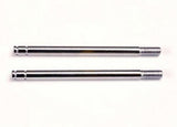 TRAXXAS Shock shafts, steel, chrome finish (long) (2)