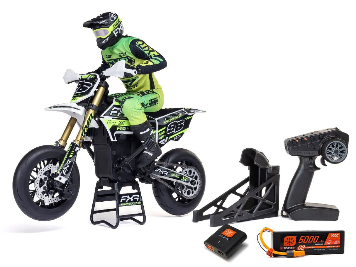 Losi 1/4 Promoto-Sm Fxr Supermoto Motorcycle Rtr (Batt & Charger)