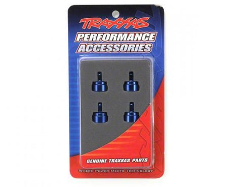 TRAXXAS Shock caps, aluminium (blue-anodised) (4) (Ultra Shocks)