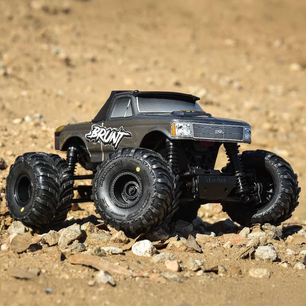 Pro-Line Dreadnaught Mounted Black Wheel F/R (4) For Arrma Gorgon/Qua