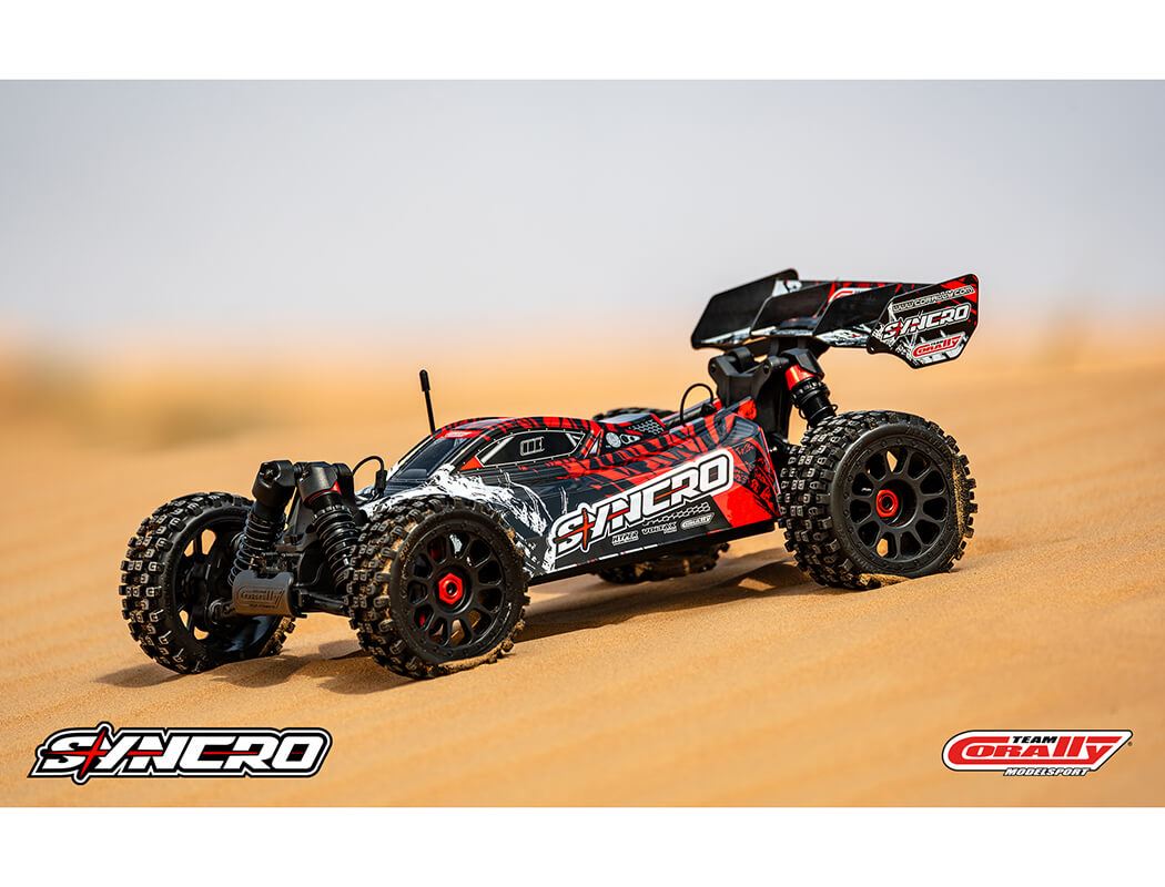 Corally Syncro-2 1/8 Brushless 3-4S Basher Buggy Rtr - Red