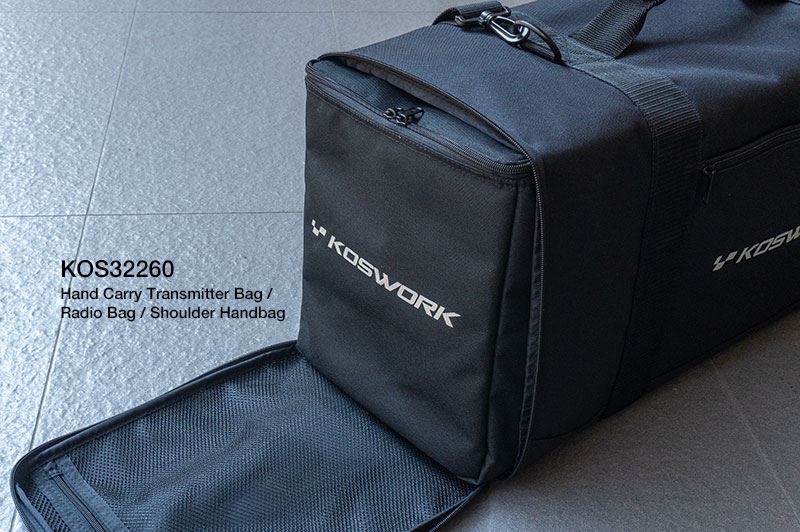 Koswork 1/10 Racing Bag (W/Radio Bag & 2 Car Cases) (65X26X31Cm)