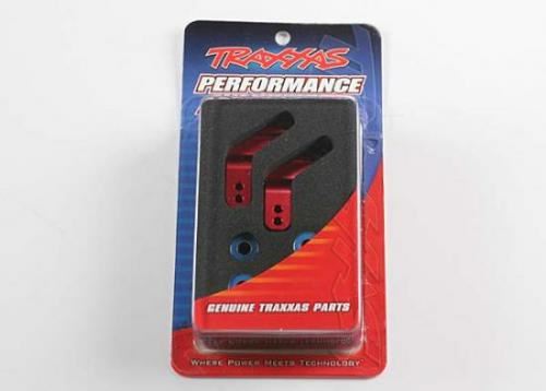 TRAXXAS Stub axle carriers, Rustl/Stamp/Band red-anodised 5x11mm BB