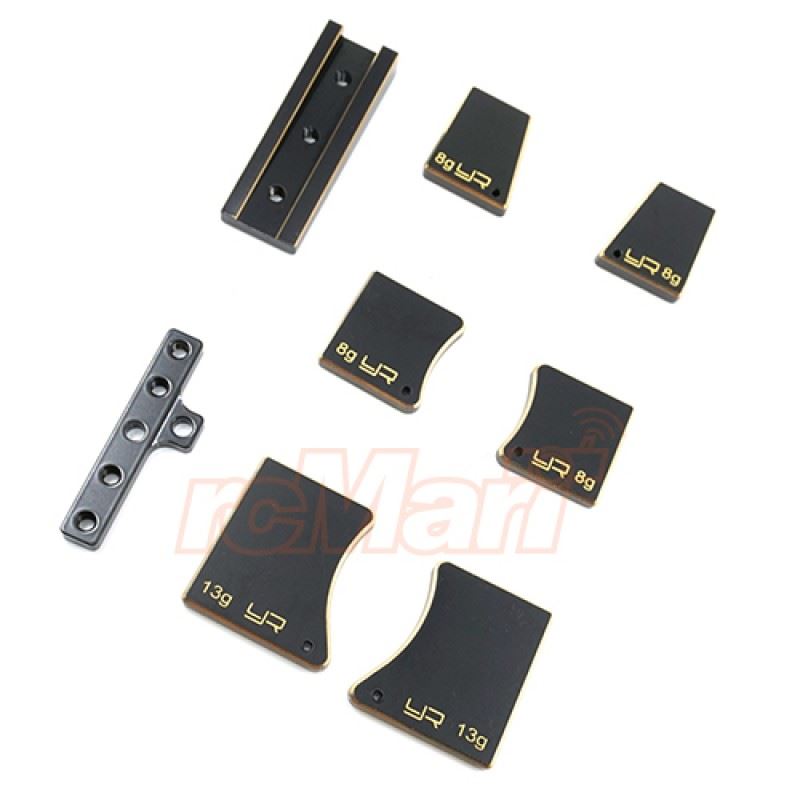 Yeah Racing Brass Chassis Weight Balancer for Xray T4 2017 2018 8 pcs