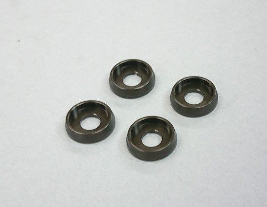 M4 Flat Head Washer (4) Gun Metal