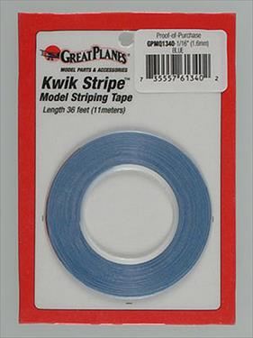 GPLANES Striping Tape Blue 1/16" (1.5mm x 11m)