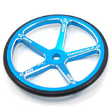 Yeah Racing Aluminum Set Up Wheels For 1:10 M Chassis Blue