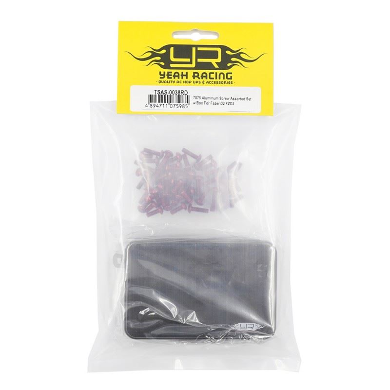 Yeah Racing 7075 Aluminum Screw Assorted Set W/Box For Kyosho Fazer D2 Fzd2