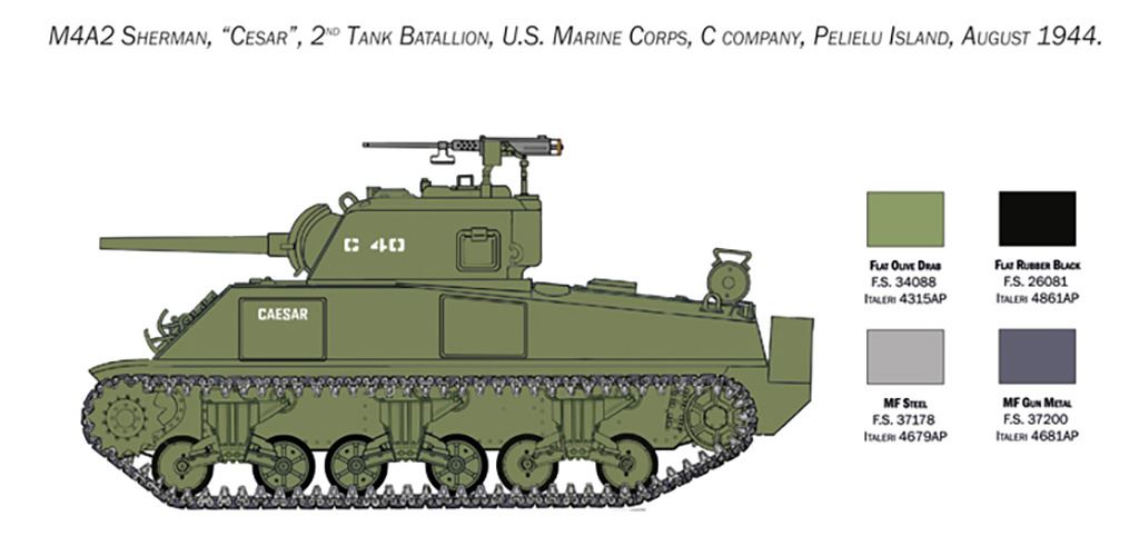 Italeri M4A2 U.S. Marine Corps