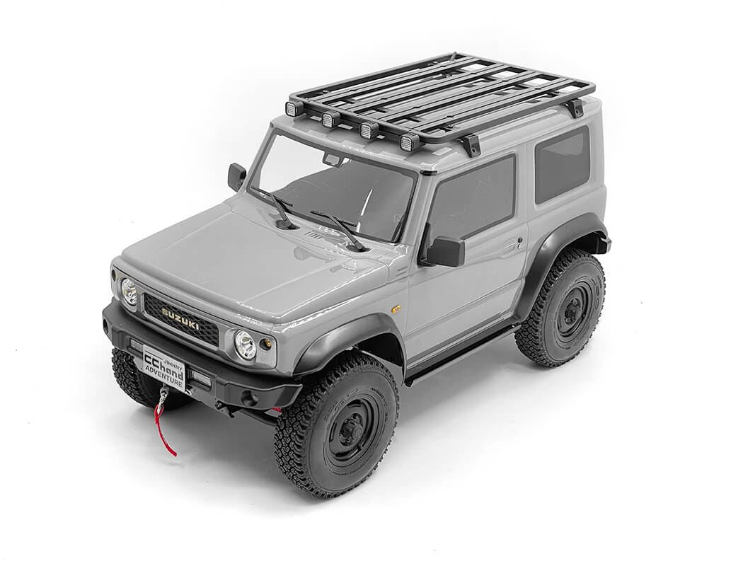 RC4WD GUARDIAN STEEL FRONT BUMPER W/ LIGHTS FOR MST 4WD OFF-ROAD CAR KIT W/ J4 JIMNY BODY