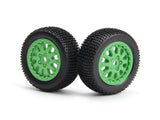 Sidepin Sc Wheel/Tyre Set (Green/Front/Rear)