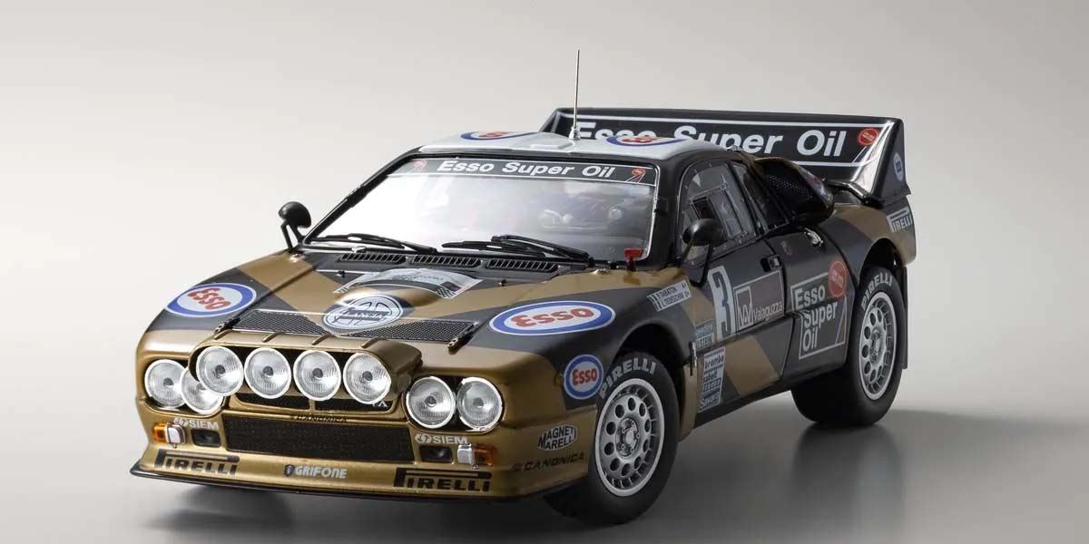 Kyosho 1:18 Lancia Rally 037 F.Tabaton Targa Florio 1985 Esso Nr.3
