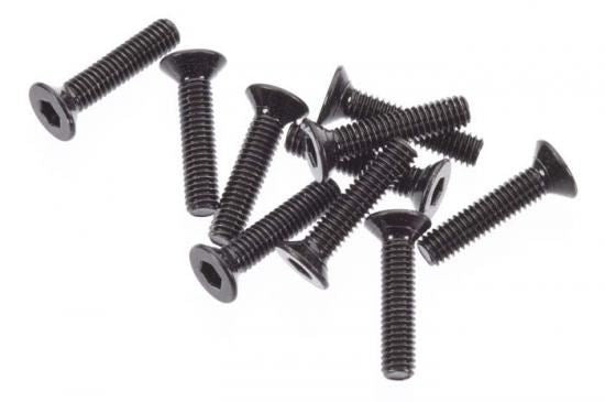 AXIAL Flat Head Screw M2.6x12mm Black (10)