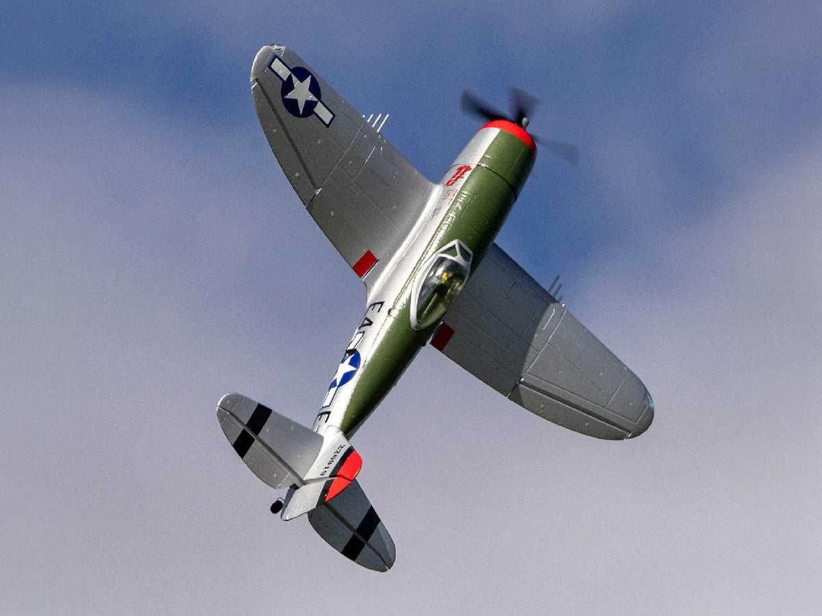 E Flite Micro P-47 Thunderbolt 625Mm Bnf Basic With As3X+ And Safe S