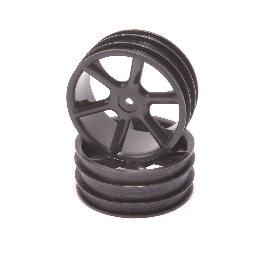 Jc 6 Spoke 2.2 4Wd Front Black Wheel Cat 2K Pr