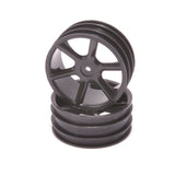 Jc 6 Spoke 2.2 4Wd Front Black Wheel Cat 2K Pr