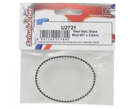 Schumacher Rear Belt; Black Narrow - Mi-2