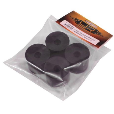 Yeah Racing F1 Front Racing Dish Wheel Set (4pcs) Black for Tamiya F103