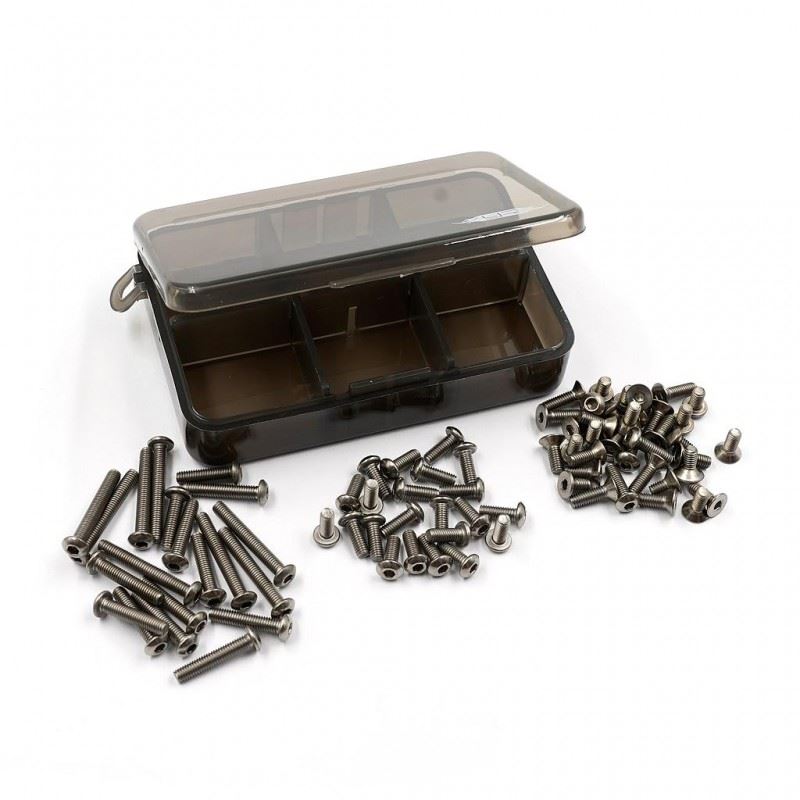 Yeah Racing Titanium Screw Assorted Set W/Box For Yokomo 870C Super Dog Fighter
