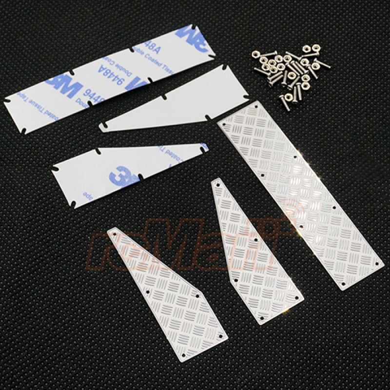 Yeah Racing Stainless Steel Rear Bumper Diamond Plate For Traxxas Trx-4