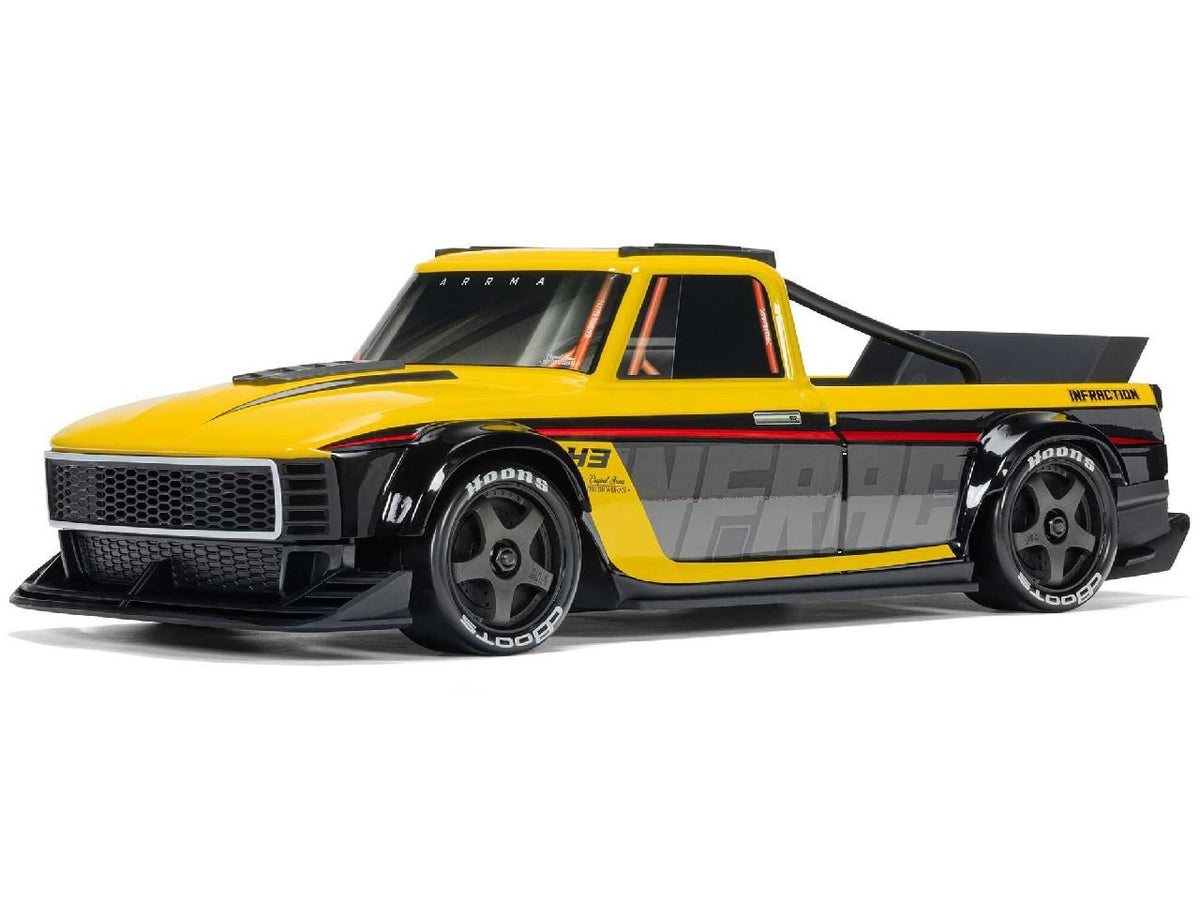 Arrma 1/12 Infraction Grom 3S Blx 4X4 Rtr W. Batt/Charg, Yel/Blk