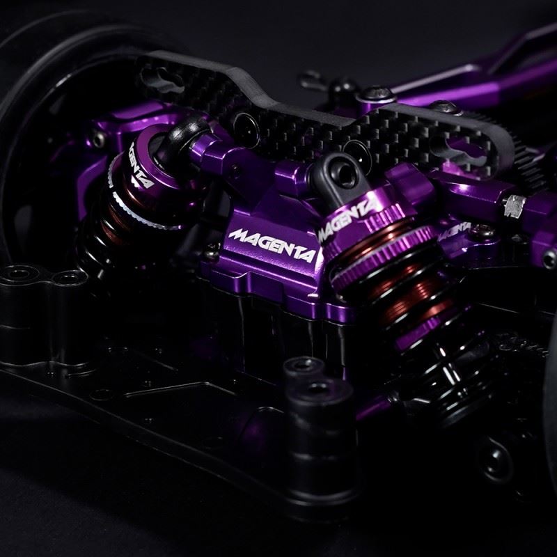 Yeah Racing Magenta Aluminum Conversion Kit For Tamiya Tt02 Purple