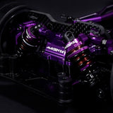 Yeah Racing Magenta Aluminum Conversion Kit For Tamiya Tt02 Purple
