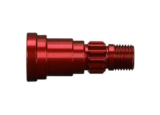 TRAXXAS Stub axle, aluminium (red-anodised) (1) (use #7750X drivesh