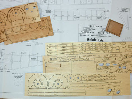 BAIR Nieuport 11 inBebe' 25in electric scale kit