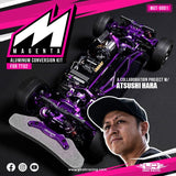 Yeah Racing Magenta Aluminum Conversion Kit For Tamiya Tt02 Purple