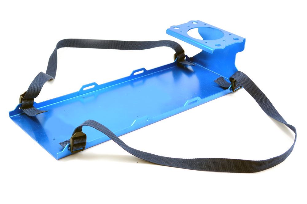 Fastrax Aluminium Square Magnetic Maintenance Tray 98X98Mm Blue