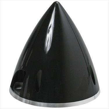 ELECTRIFLY Nylon Spinner with Aluminium Back 3-1/4" (82mm) Black
