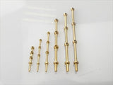 RACTIVE 3 Hole Stanchion, Brass 25mm (Pk10)