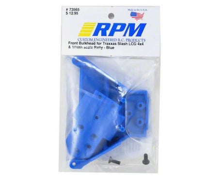 RPM TRAXXAS SLASH LCG 4x4 CHASSIS/ 10TH RALLY FR. BULKHEAD BLUE
