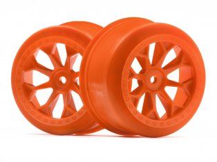 HPI 8-Shot SC Wheels (Orange/ 2pcs)