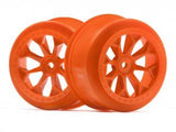HPI 8-Shot SC Wheels (Orange/ 2pcs)