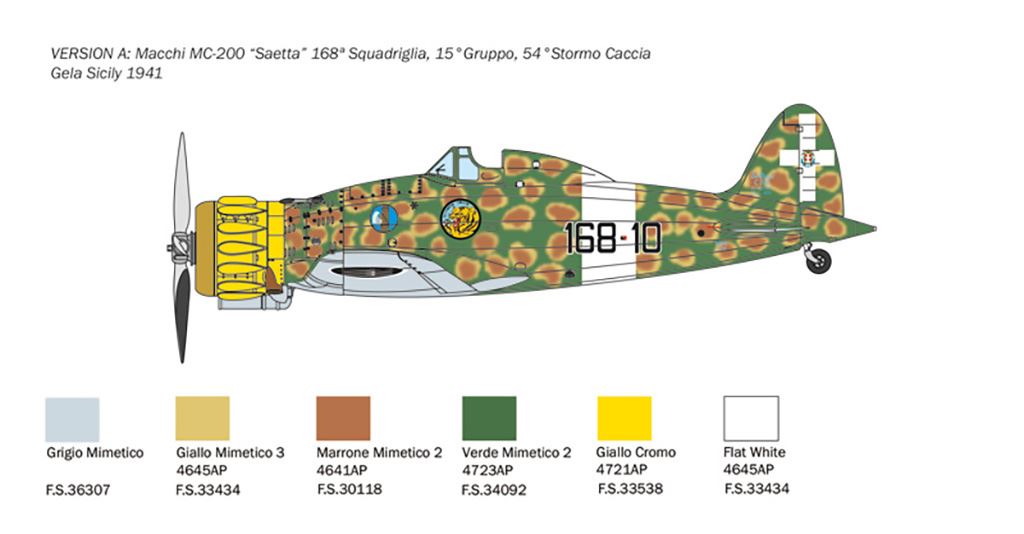 Italeri Macchi Mc.200 1a serie