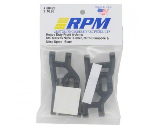 RPM Nitro Stampede/Rustler/Sport Front Arms Black