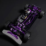 Yeah Racing Magenta Aluminum Conversion Kit For Tamiya Tt02 Purple