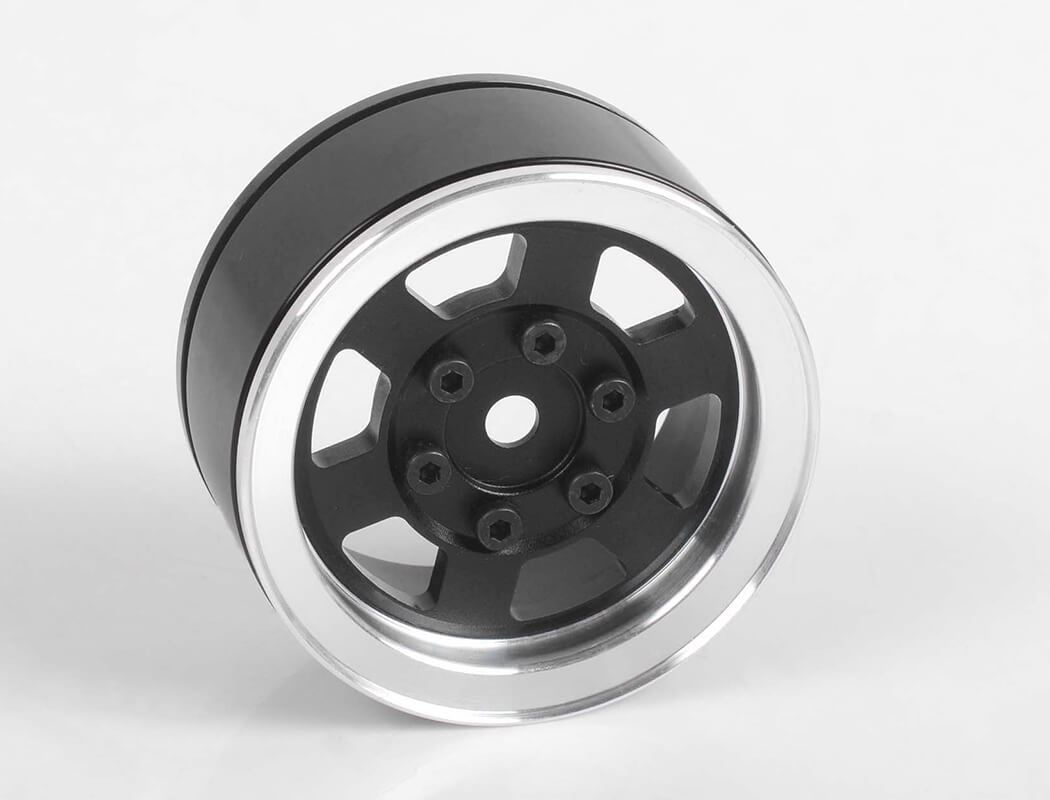 RC4WD SIX-SPOKE 1.55  INTERNAL BEADLOCK WHEELS (BLACK)