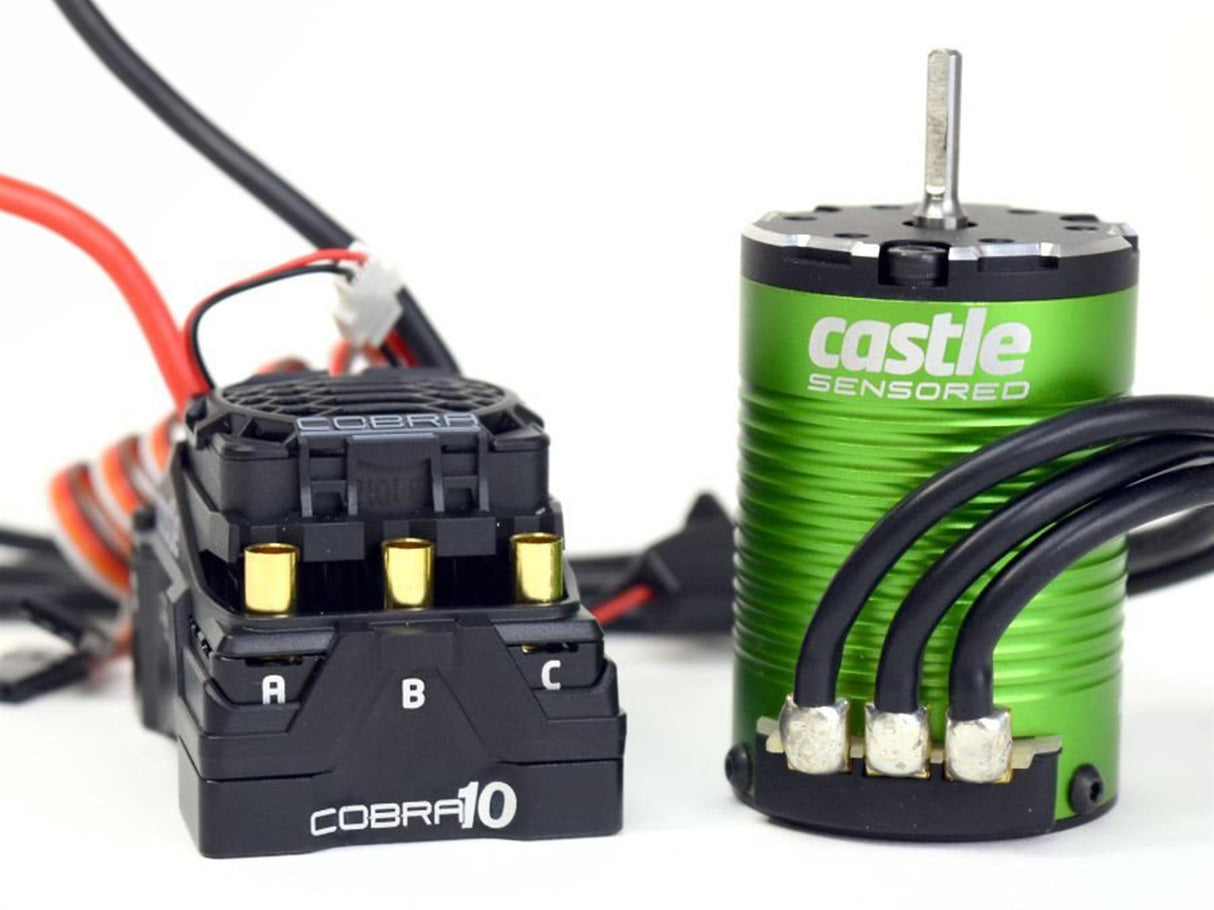 Castle Creations Cobra 10╢ 6S Max, 25.2V Max, 8A Peak Bec W/1406-7700Kv Senso