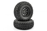 FASTRAX 1:10 CRAWLER SLINGER 1.9 MOUNTED SCALE WHEEL BLACK