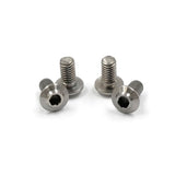 Yeah Racing 64 Titanium Hex Socket Low Profile Half Thread Screws (3x8mm) 4pcs