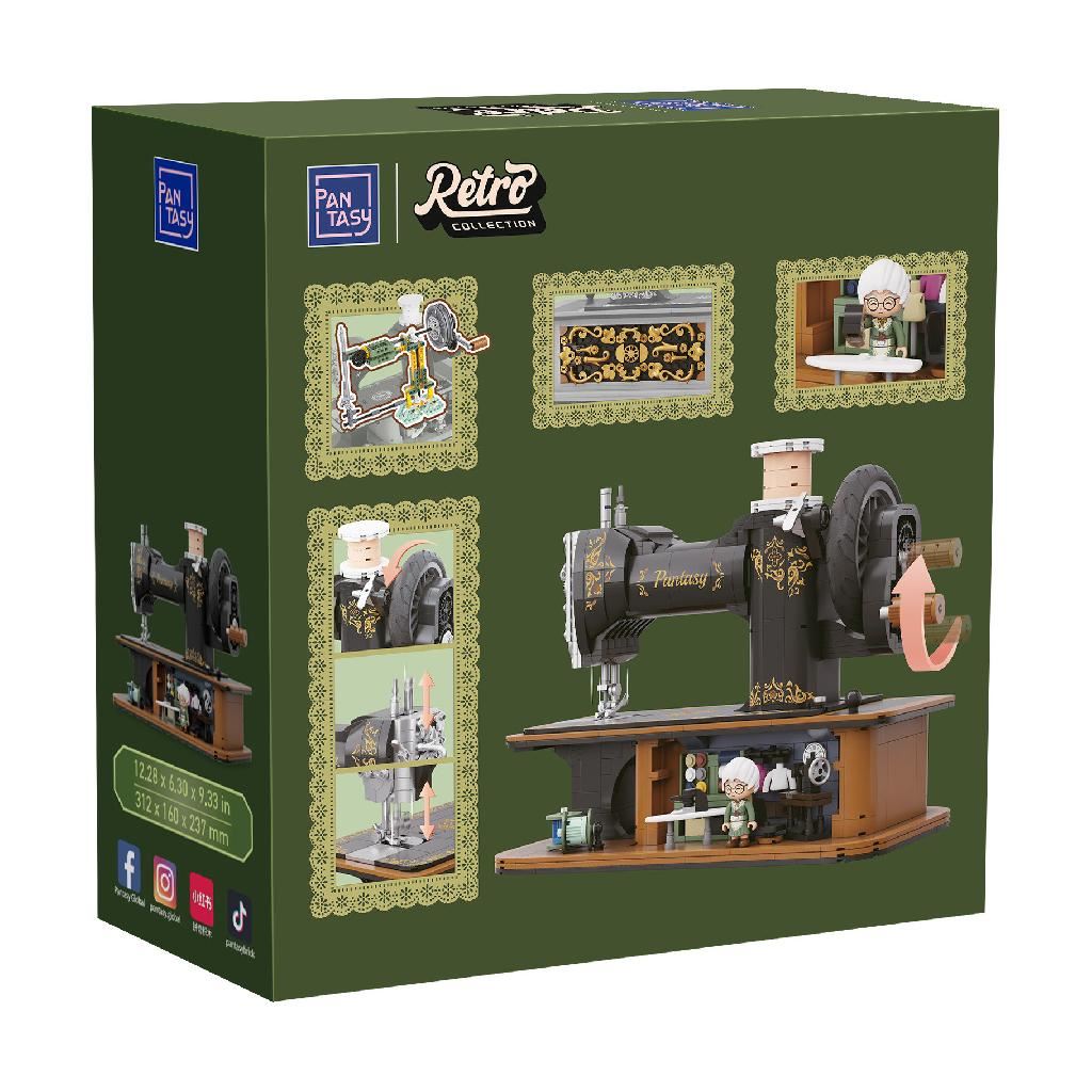 Pantasy Antique Hand Crank Sewing Machine - 1360 Pcs